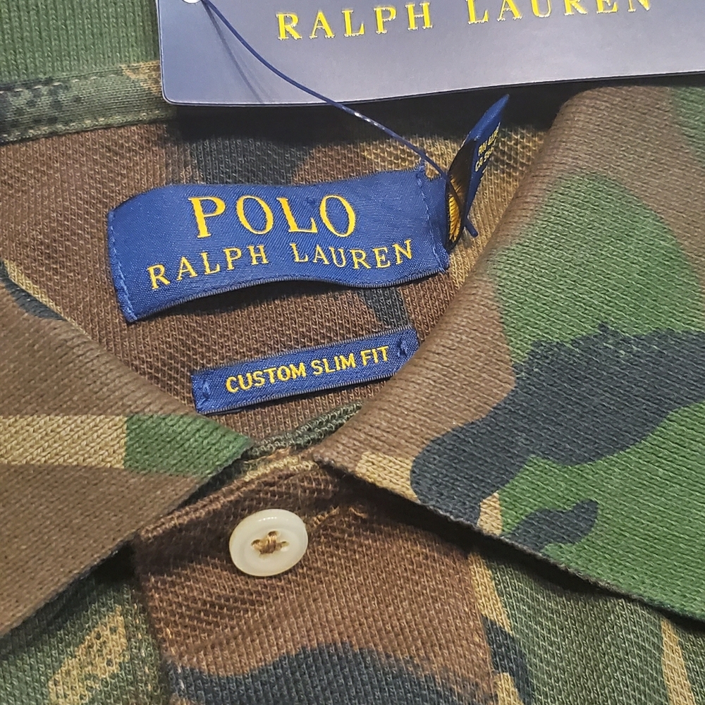 Polo Ralph Lauren Men's Camo Logo Patchwork Shirt - Picture 12 of 14